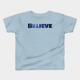 Believe Christmas Santa Claus Kids Adult Gift Kids T-Shirt